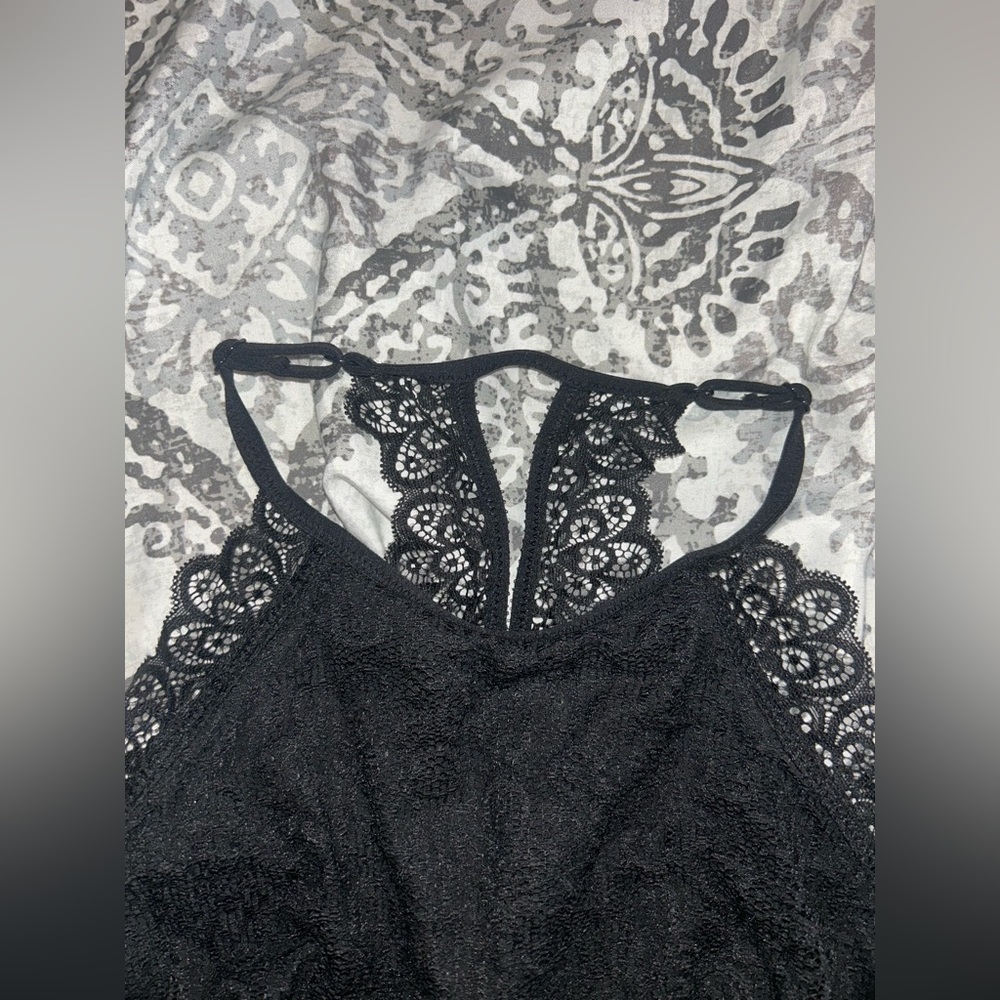 Aerie Black Lace Halter Bra - Picture 4 of 10
